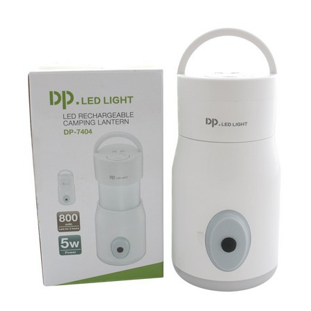 Sale!!! โคมไฟตั้งแคมป์ >> ไฟฉาย ตะเกียงพกพา มีขอเกี่ยว DP-7404 DP LED Light