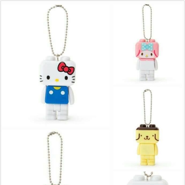 Sanrio พวงกุญแจหุ่นยนตร์ไฟฉายจ้า