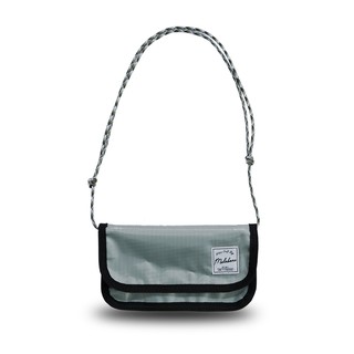 MALABARU / PETITE CROSS BODY BAG / GREY กระเป๋าสะพายข้าง กระเป๋าผ้ากันน้ำ