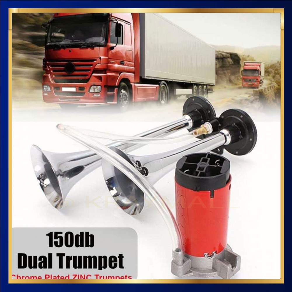 Dual Air Horn 150dB 12V แตรทรัมเป็ตรถยนต์ - TZ-320