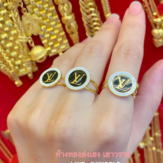 แหวนทอง1สลึงYonghenggold ลงยา ทองคำแท้96.5% ทักแชทเลือกขนาดได้ค่ะ