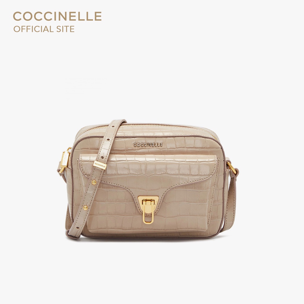 Shopee Thailand - COCCINELLE BEAT CROCO Small 150201 Women’s Shoulder Bag