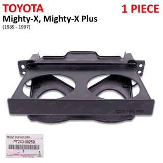 อุปกรณ์เสริมในรถยนต์ ที่วางแก้วน้ำ ของแท้ 1 ชิ้น สีดำเงา Toyota Mighty-X,Mighty-X Plus LN85 LN90 LN106 ปี 1989-1998