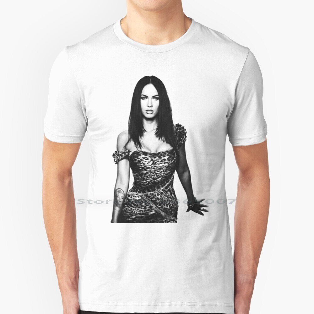 Megan _ Fox _ Dat _ สไตล์ T เสื้อ 100% Cotton Megan Fox ต้องการ You Desire Tattoo คนดังรุ่น Stare สา