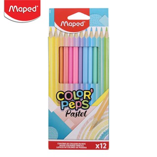 Maped (มาเพ็ด) สีไม้พาสเทล 12 สี COLORPEPS PASTEL Maped รหัส CO/832069