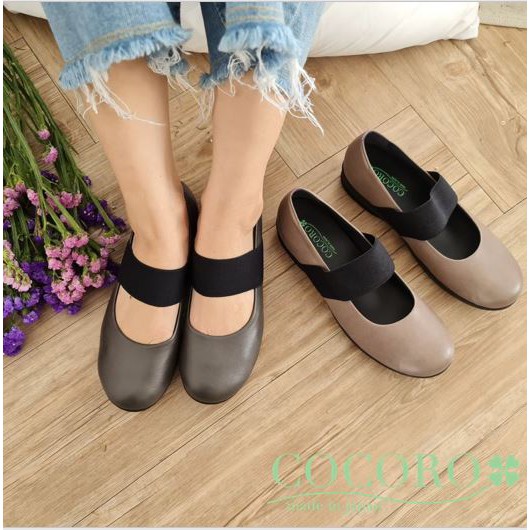 Cocoro Mochi Charcoal รองเท้าสุขภาพผู้หญิง น้ำหนักเบาพื้นโมจินุ่ม ยืดหยุ่นได้ดี รองรับแรงกระแทก