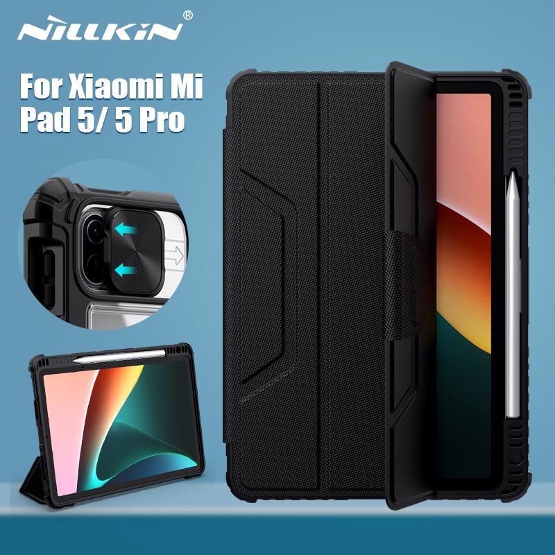 Nillkin เคสแม่เหล็ก ป้องกันกล้อง พร้อมช่องใส่ดินสอ สําหรับ Mi Pad 5 Xiaomi Pad 5 Xiaomi Mi Pad 5 pro