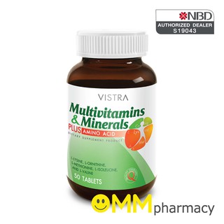 VISTRA MultiVitamins &amp; Minerals Plus Amino Acid 50  เม็ด