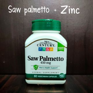 21st Century Saw Palmetto 450 mg 60 Vegetarian Capsules