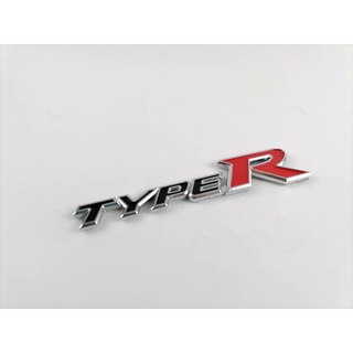 LOGO TYPE R โลโก้ TYPE R งานโลหะ ตัวแพง 1 ชิ้น มีบริการเก็บเงินปลายทาง