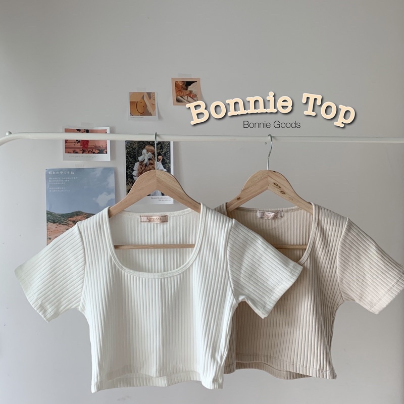 Bonnie Goods|Crop Top เสื้อครอปท็อปผ้าร่อง