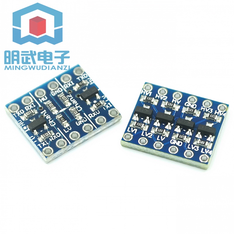 โมดูลแปลงระดับ IIC I2C ระบบ 5-3v เข้ากันได้กับโมดูลเซ็นเซอร์ 2 ช่อง/4 ช่อง