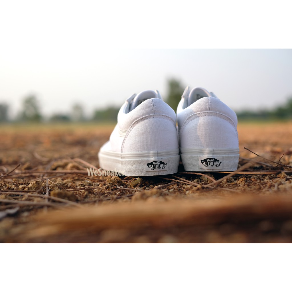 VANS Old Skool (Canvas) - True White รองเท้า VANS การันตีของแท้ 100% by WeSneaker VANS Thailand Authorized Dealer