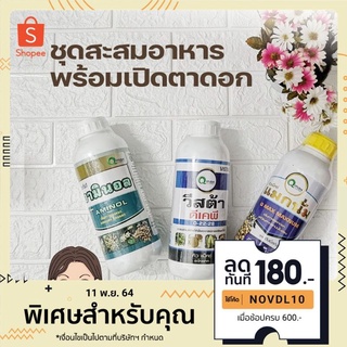 ชุุดสะสมอาหารเตรียมการออกดอกสำหรับทุเรียน 3 ขวด อามินอล แมกนั่ม วีสต้า 0-22-28