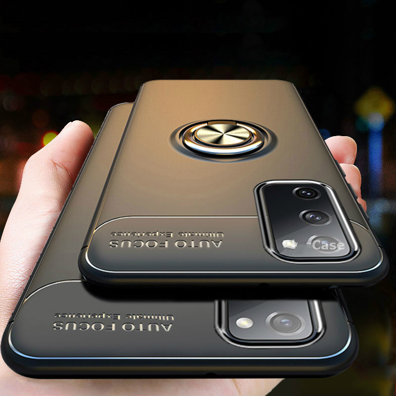 ComeBuy Casing For Samsung Galaxy S21 / S21 Ultra Case 360° Rotation Metallic Ring Stand Soft Case