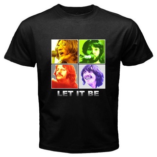 เสื้อยืดคอกลมเสื้อยืด พิมพ์ลาย The BEATLES Let it Be สําหรับผู้ชายS-4XL