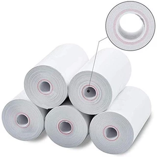 LabelMore (50roll) กระดาษความร้อน 57x30/40/50 สติ๊กเกอร์บาร์โค้ด ใบประหน้าสินค้า สติ๊กเกอร์ความร้อน