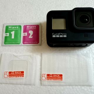 🇹🇭Gopro 8 ฟิล์มกระจก หน้า-หลัง3ชิ้น พร้อมชุดทำความสะอาด❗พร้อมส่ง❗