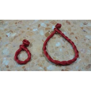 กำไลข้อมือ&amp;แหวนเชือกถักจีนนำโชค