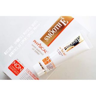 Smooth E physical white babyface Natural UV sunscreen SPF50+/PA+++ สมูทอีกันแดด 15 กรัม