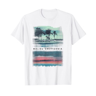 คอตต้อนคอกลมขายดี เสื้อยืด พิมพ์ลาย Malibu California FLabgk88JHfgce76 สไตล์คลาสสิกS-5XL