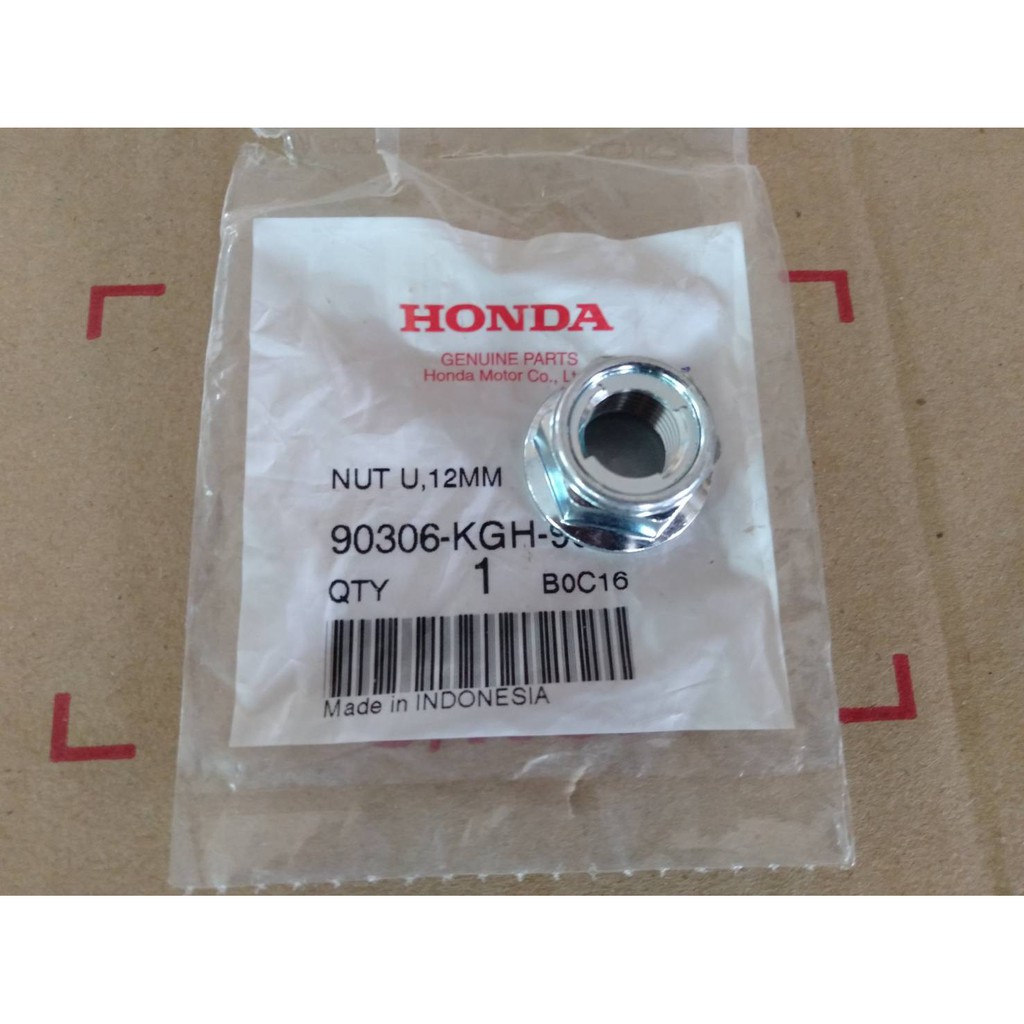 น็อต ขายส่ง แกนล้อเบอร์19 ของแท้เบิกศูนย์ Honda wave dream msx click pcx scoopy-i sonic รหัส 90306-K