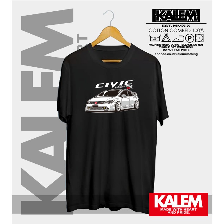 เสื้อยืด HONDA CIVIC MUGEN RR VECTOR เสื้อยืดอัตโนมัติ - KALEMCLOTHING