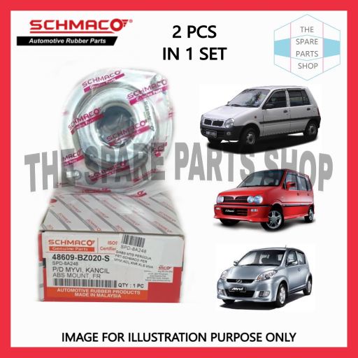 Schmaco ABSORBER MOUNTING FRONT PERODUA MYV VIVA KELISA KENARI KANCIL AXIA 2PCS รับประกัน 3 เดือน