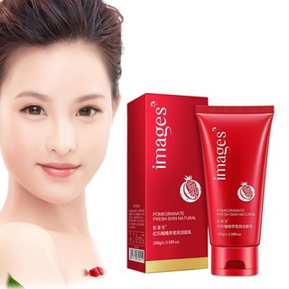 โฟมล้างหน้า ทับทิม IMAGES Pomegranate Fresh Skin Natural Foam 100 g. รหัส 33025 1*ชิ้น HelloBeautyCenter