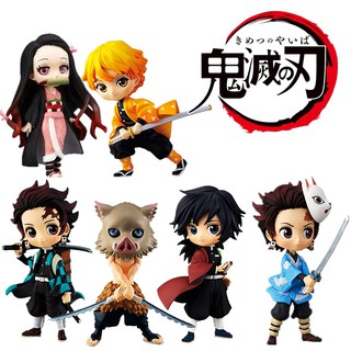 เซ็ตตุ๊กตาโมเดลสุดน่ารักจากการ์ตูนชื่อดัง Kimetsu No Yaiba  Limited Edition 6แอคชั่นสุดน่ารัก