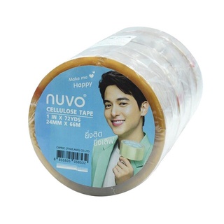 ♥สินค้าพร้อมส่ง♥เทปใส Nuvo Make Me Happy ♥ ขนาด 18 มม. และ 24 มม.