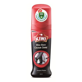 KIWI WAX RICH COLOUR SHINE 75ML BLACK น้ำยาเคลือบเงารองเท้า ริชคัลเลอร์ชายน์ 75 มล. KIWI สีดำ ผลิตภัณฑ์เกี่ยวกับเท้า ของ