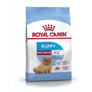 Royal Canin Mini Indoor Puppy 500g อาหารสำหรับสุนัขพันธุ์เล็กเลี้ยงในบ้าน แรกเกิด- 10เดือน ขนาด 500กรัม Exp.5/2024