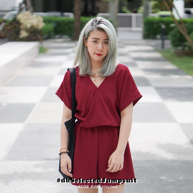 RED KIMONO JUMPSUIT