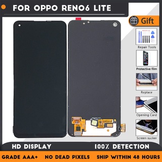 อะไหล่หน้าจอสัมผัสดิจิทัล LCD 6.43 นิ้ว แบบเปลี่ยน สําหรับ OPPO Reno6 Lite CPH2365