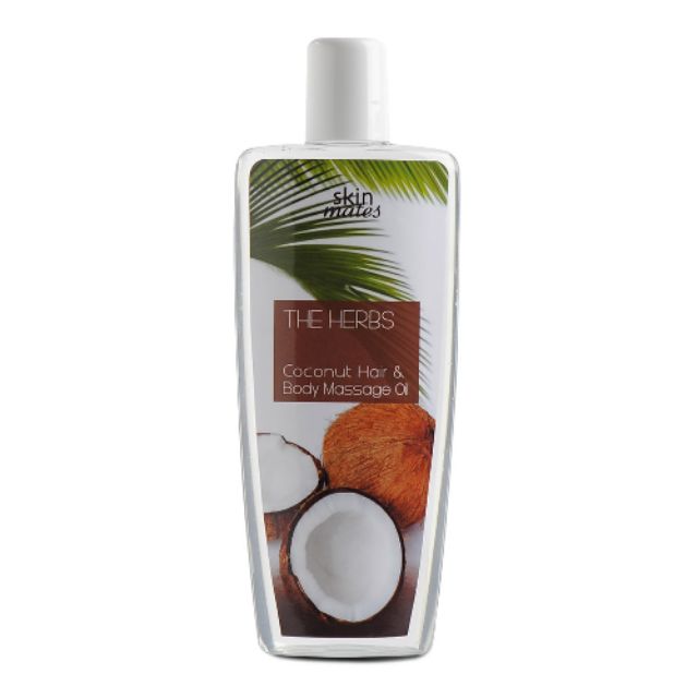 SK4005 Skin Mates Coconut Hait&amp;Body Massage Oil น้ำมันมะพร้าว 120 ml