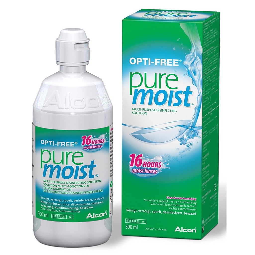 OPTI-FREE®PureMoist น้ำยาสำหรับล้างคอนแทคเลนส์ ขนาด 300 ML.