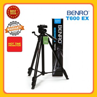 ขาตั้งกล้อง ยี่ห้อ Benro Tripod Aluminum รุ่น T600-EX ขากล้อง ขาตั้งกล้อง 3 ขา ขาตั้งมือถือ ขาตั้งโทรศัพท์