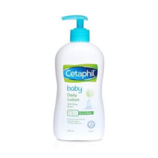 Cetaphil Baby Daily Lotion With Shea Butter 400ml โลชั่นบำรุงผิวสำหรับเด็ก ผสานส่วนผสมธรรมชาติ 3 ชนิด