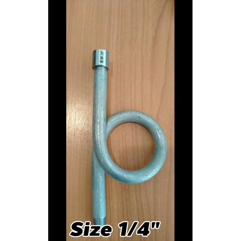 ไซฟอน ไส้ไก่ หางหมู Ring-syphon O-syphon 1/4" Stainless Steel