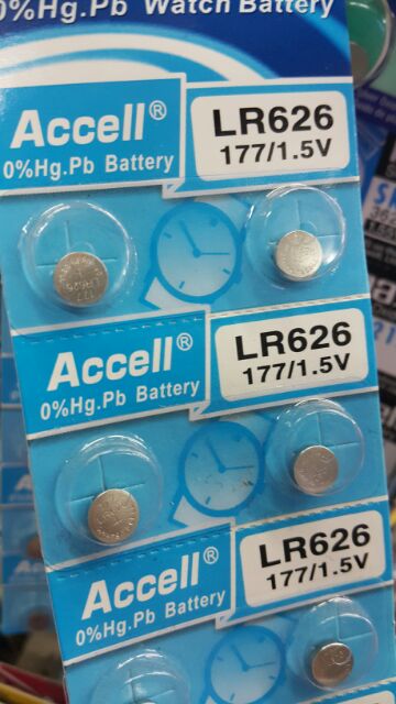 ถ่านกระดุม Accell LR626 (177,377) 1.5V