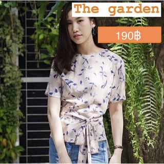 เสื้อ the garden freesize อก 34” ผ้ายืดนิดๆ