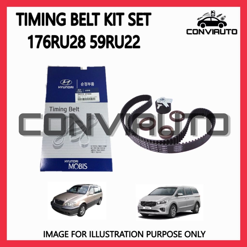 NAZA RIA CARNIVAL TIMING BELT SET 100,000KM 176RU28 59RU22 CONVIAUTO