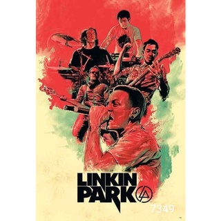 โปสเตอร์วงดนตรี วินเทจ Linkin Park