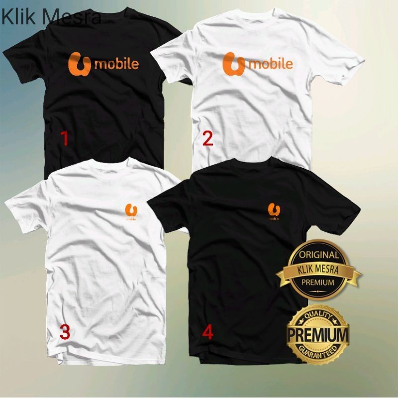 เสื้อยืด UMOBILE ผ้าฝ้าย 100% UNISEX SHORT/LONG SLEEVE