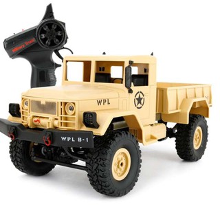 รถบังคับ รถ JEEP รถบรรทุก รถทหาร ตัวถึงโลหะแข็งแรง รายละเอียดสมจริง RC Military Truck Mini Off-road WPLB-14