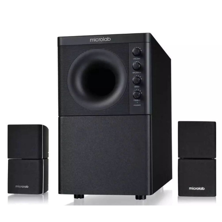 Microlab X2 / 2.1 BT Bluetooth Speaker 2.1 ลำโพงบลูทูธ สำหรับคอมพิวเตอร์ 2.1 ริมแดง