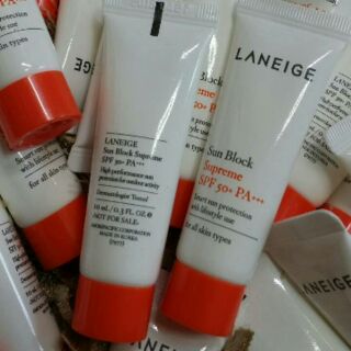 Laneige Waterproof Sun Block Supreme SPF50+PA+++ (ขนาดทดลอง 10ml)