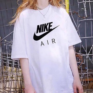 เสื้อยืด Nike AIR งานป้าย สีขาว สกรีนดำ ผ้าคอตตอน