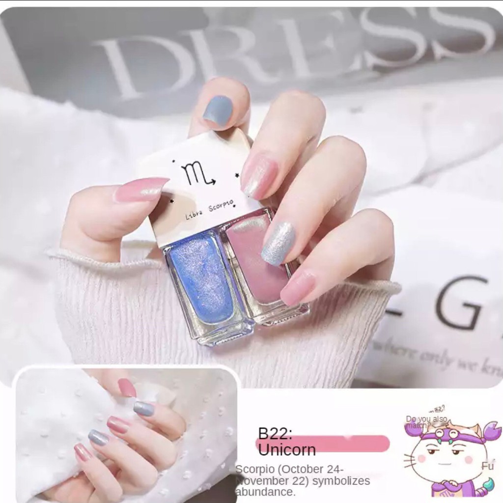 สีทาเล็บ ขนาด 6ml. แพ็คคู่สุดคุ้ม สีทาเล็บธรรมดา แบบไม่ต้องอบ สีสวย สดใส แห้งเร็ว No.16-30
